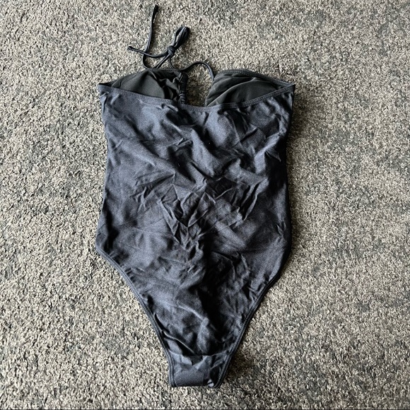 Open front halter monokini one piece - Picture 6 of 7